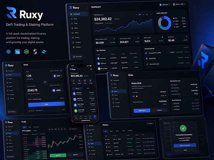 Development of Ruxy DeFi Platform