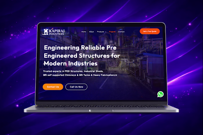 Kapiraj Industries Figma-to-WordPress Site Development