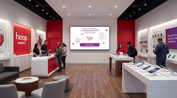 Hoop Wireless Retail Digital Signage