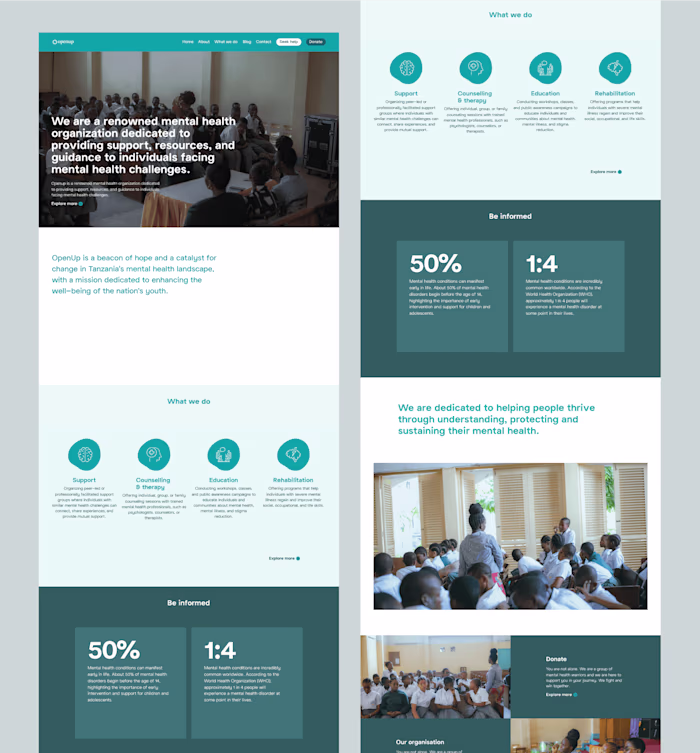 Openup - Brand and website design