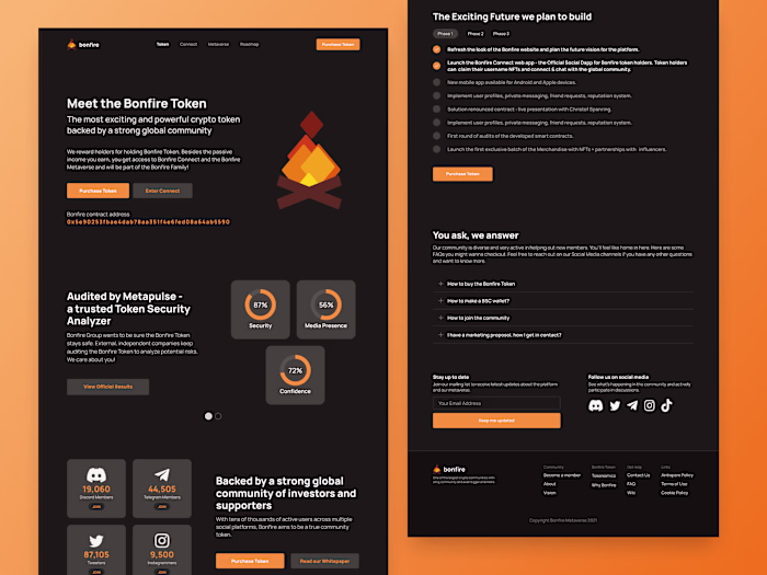 Crypto Website Design