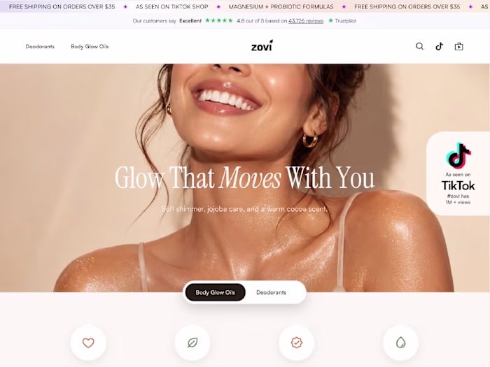 Zovi — Product & Homepage Design