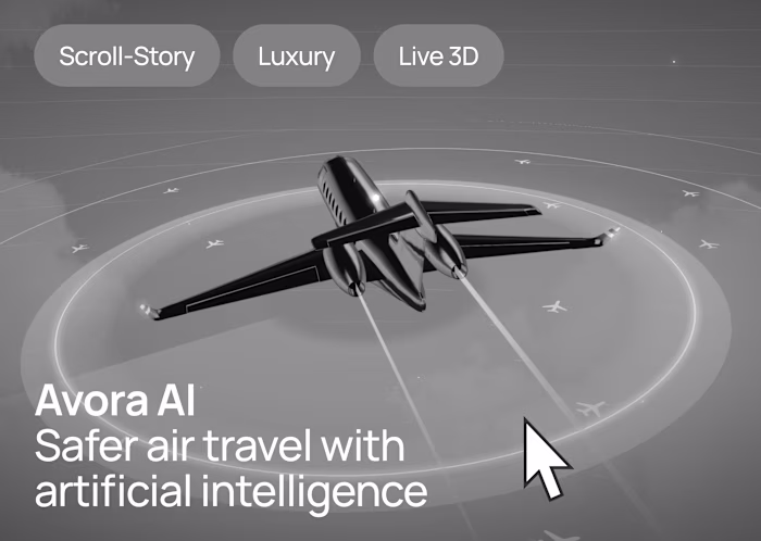 Avora AI - Webflow x Spline Concept