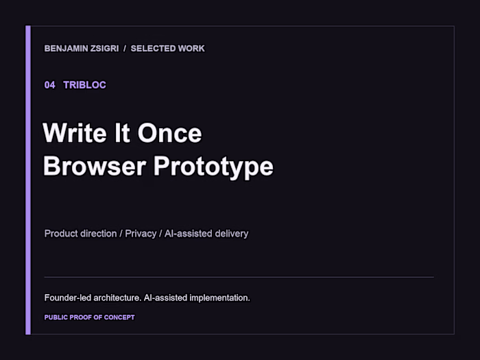 Write It Once | Privacy-Focused Browser Prototype
