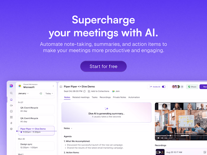 Dive - Product Revamp Project