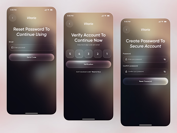 Authentication flow UI