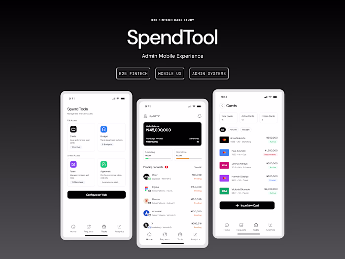 SpendTool: Designing a Mobile-First Spend Management Experience