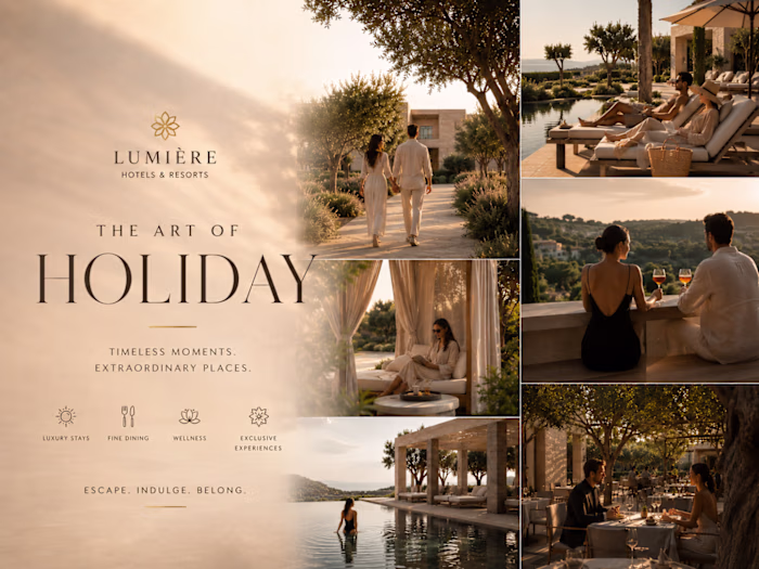 Guests enjoying a peaceful luxury