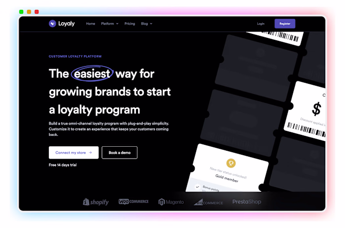 Loyaly - Responsive Website design 