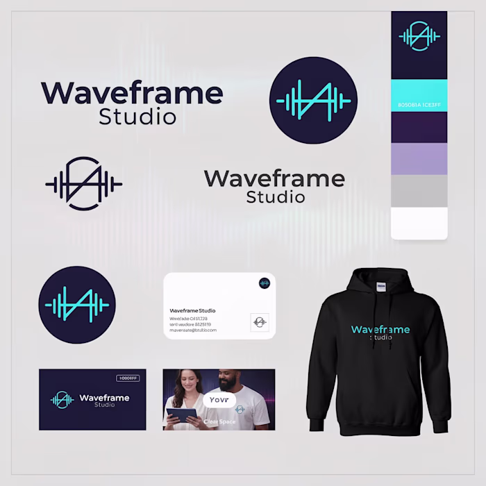 quick Waveframe Studio brand identity