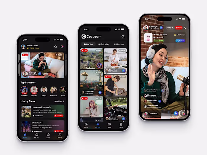 Live Streaming Mobile App
