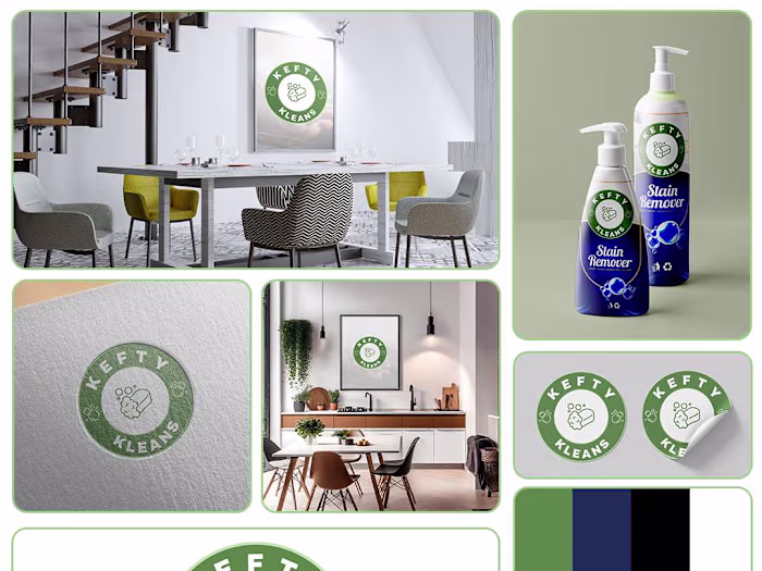 Visual Identity Design for KEFTY KLEANS