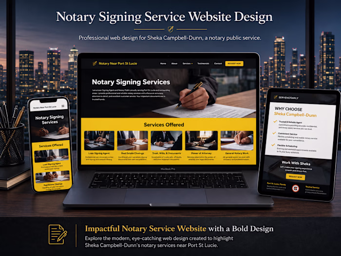 A professional Notary Signing Service