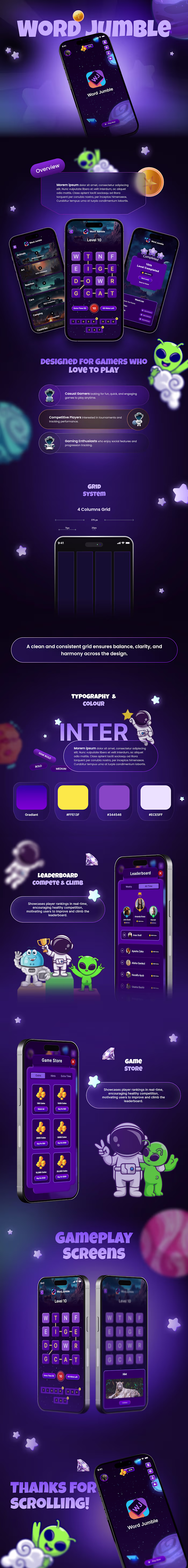 Word Jumble Puzzle Game App Design Case Study