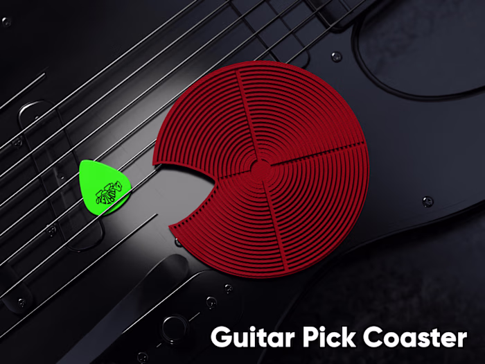 Coaster for guitar picks