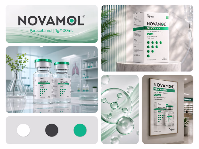 NOVAMOL® Paracetamol Infusion | Pharmaceutical Packaging Design
