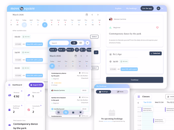 MoveSquare Wellness Marketplace Development