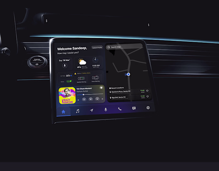 Voice Controlled Dashboard - UX Case Study