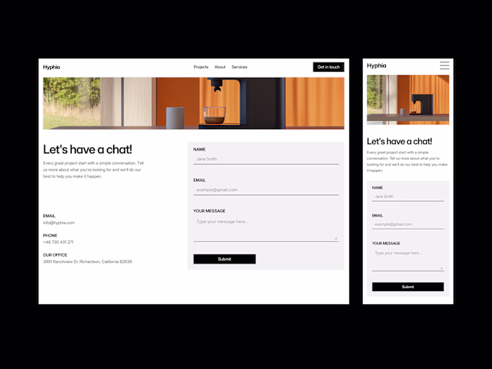 Architecture studio website design I