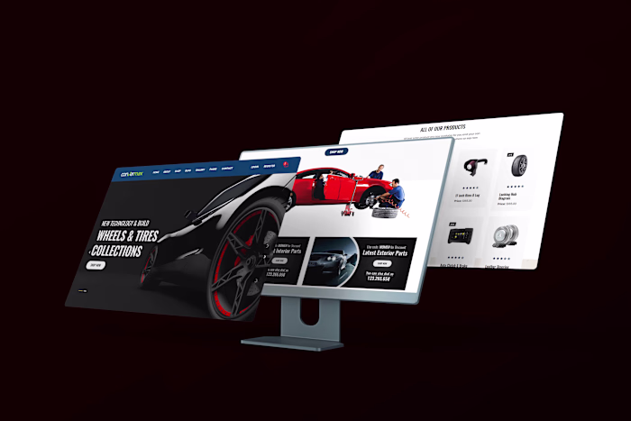 Automotive Accessories Storefront | Website Design Study