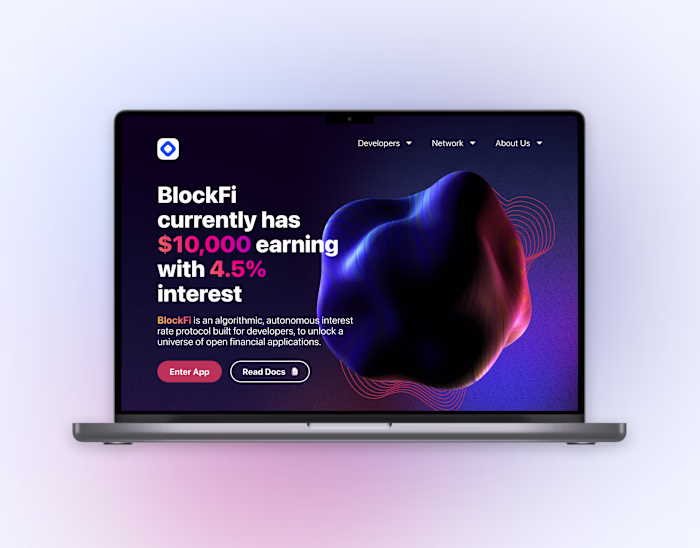 BlockFi Website Design | Web03 Landing Page | UI Design