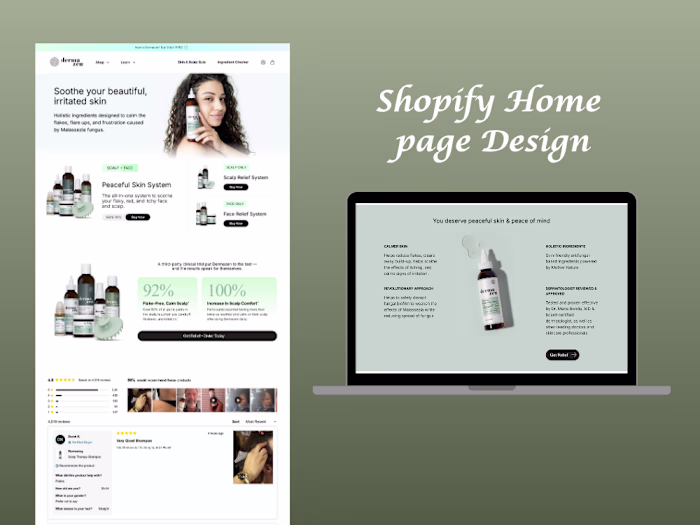 Shopfy Home Page Design