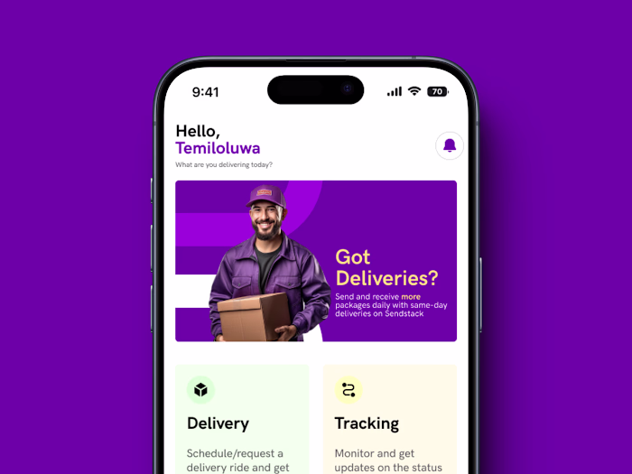 Sendstack UI Redesign