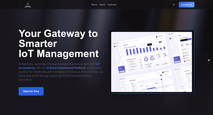 AI SaaS - Modern Landing page