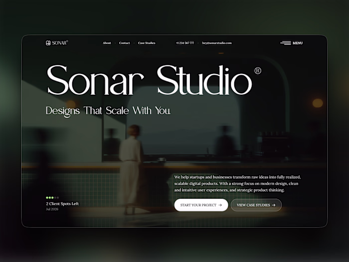 Sonar - Creative Agency Website