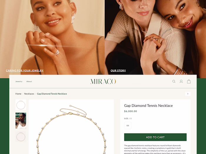 Shopify Website Product Detail Page Enhancements