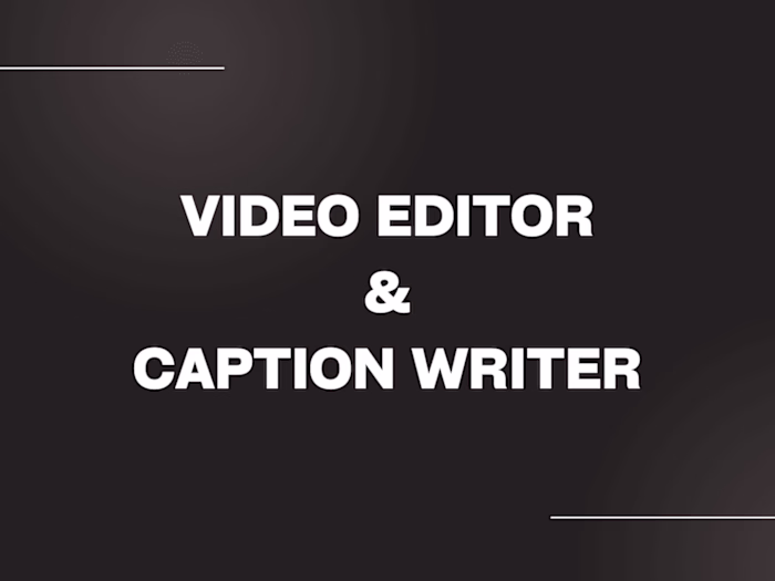 Video Editing and Closed Captioning Services