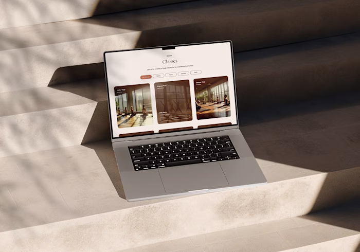 Yoga Branding, Web Design and Development using Webflow