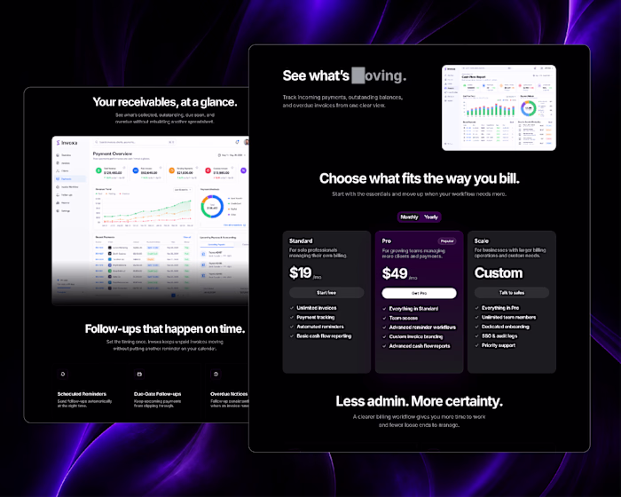 Invoxa - SaaS Invoicing Product Design