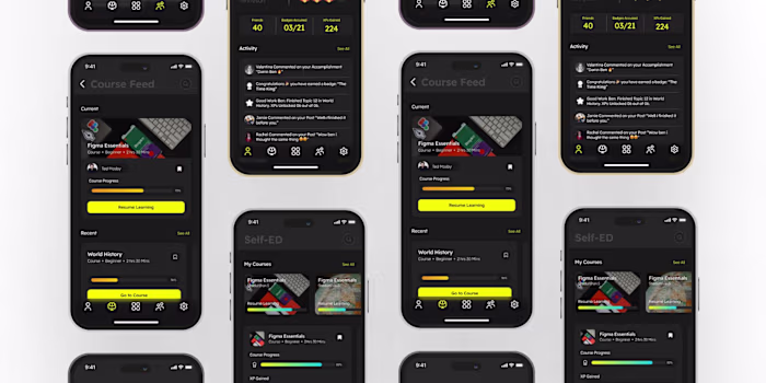 SELF-ED Concept App Design