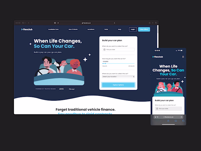 Design and Webflow Development for Flexclub