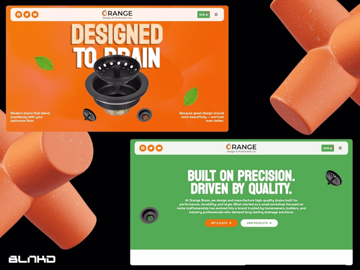 Orange E-commerce Website Redesign