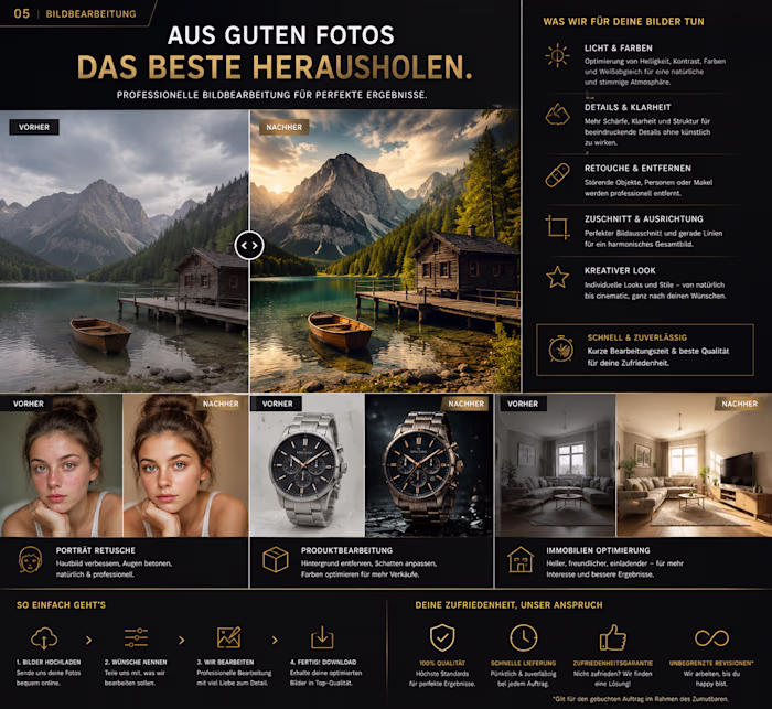 Professional image enhancement concept —