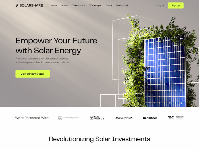 Revamp SolarShare's Branding for a Modern Blockchain Vision