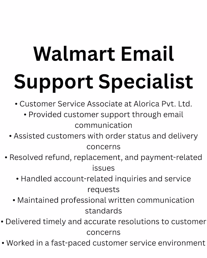 Customer Service Associate with experience