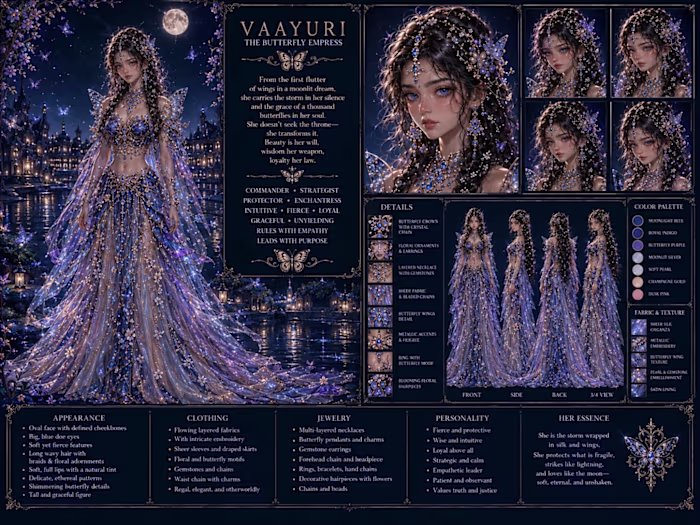 A character and dress designed