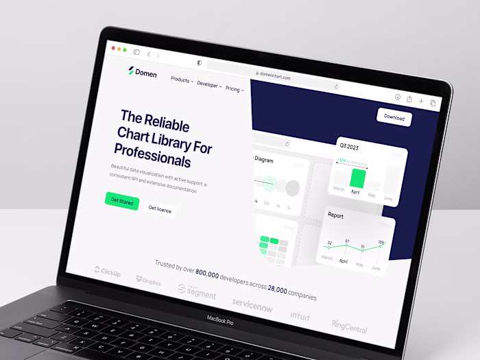 Domen Chart - Homepage Design