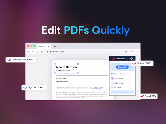 PDFSimpli Chrome Extension (Utility & AI)