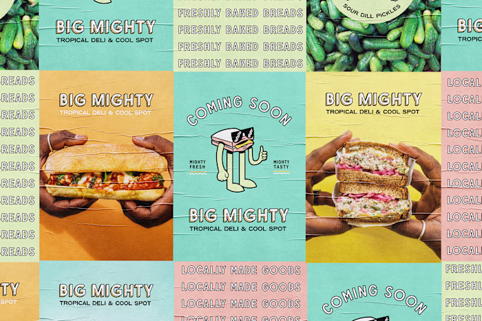 Brand Identity Design - Big Mighty Sandwich Deli