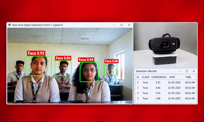 FaceAttend AI - Live Detection Contact