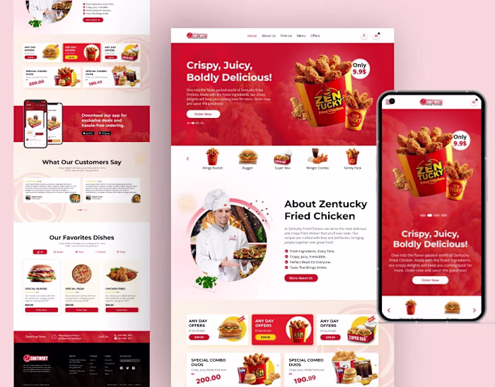 Restaurant Wix Website Design