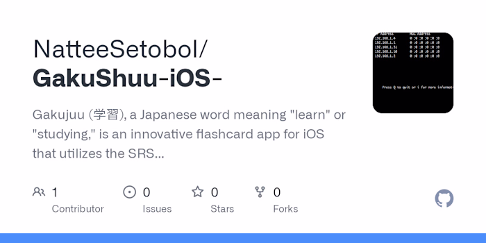 NatteeSetobol/GakuShuu-iOS-