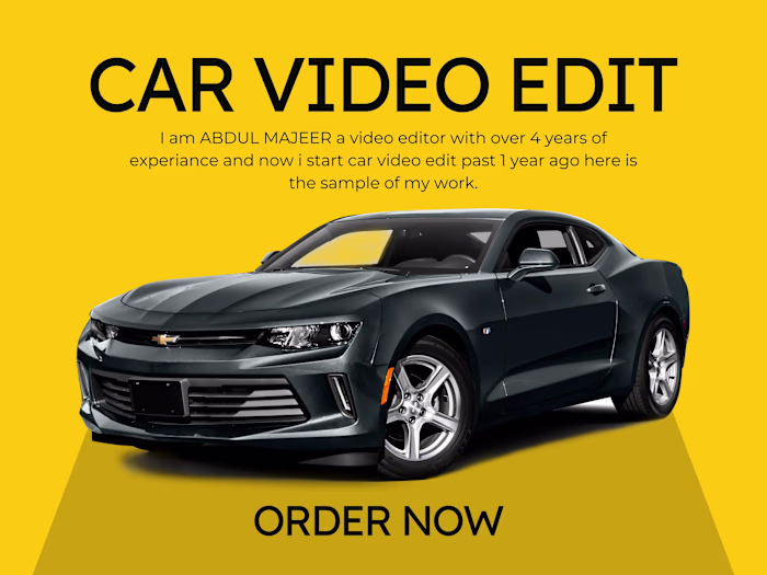 Car video edit.