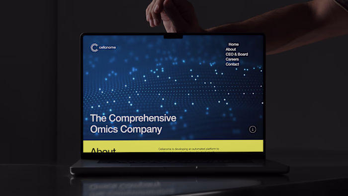 Cellanome - Branding, Website Design and Development
