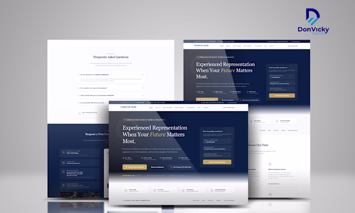 Modern Law Firm Website Design | WordPress Website