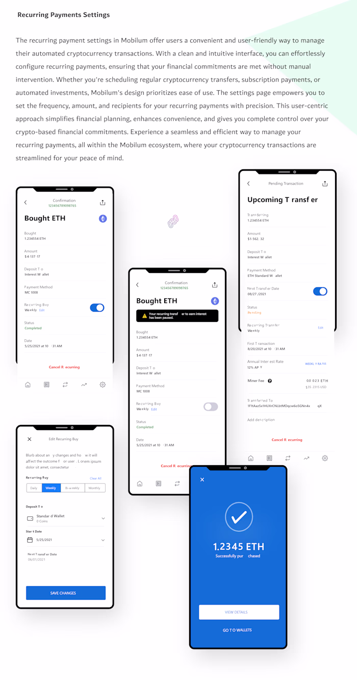 Mobilum Cryptocurrency App
